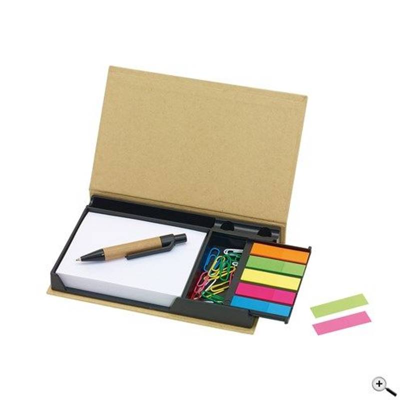 DRAWER kancel.sada samolepiacich bločkov v recyklovanom obale DRAWER kancel.sada samolepiacich bločkov v recyklovanom obale